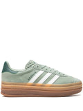 Adidas Gazelle Bold Silver Green Gum