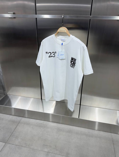 OFF white T shirt New York White