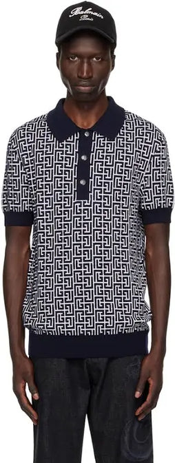 Balmain Polo T shirt Black