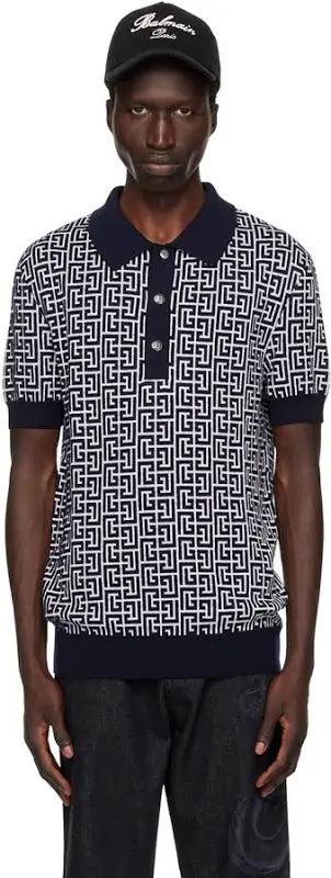 Balmain Polo T shirt Black