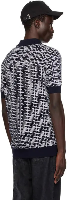 Balmain Polo T shirt Black