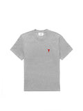 AMI T shirt Grey Red logo